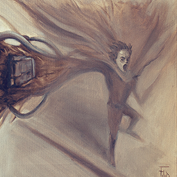 <strong>Tetsuo sketch </strong><br>Tetsuo sketch I did for this year Montreal ComicCon (Oil on canvas, 12x24). 2015 <br />
Available as a print. (Original - AVAILABLE)