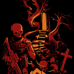 <strong>"Path to the Cemetery" Illustration</strong><br>"Path to the Cemetery" Illustration <br />
(Shirt Design for the band Canceric). 2014