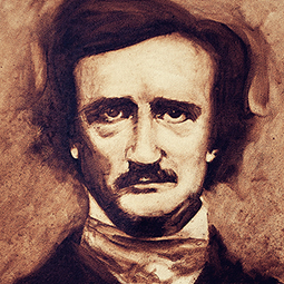 <strong>Edgar Allan Poe sketch</strong><br>Edgar Allan Poe acting crazy again. 2 1/2 hours sketch. (oil on canvas, 12x16). 2013<br />
Available as a print. (Original - AVAILABLE)<br />
