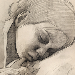 <strong>"Oneida" Prep Sketch</strong><br>"Oneida" Prep Sketch for Oil Painting, comission work.<br />
<br />
(Pencil on paper). 2012